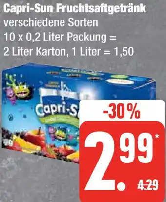 Edeka Capri-Sun Fruchtsaftgetränk 10 x 0,2 Liter Packung Angebot