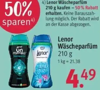 Rossmann Lenor Wäscheparfüm 210 g Angebot