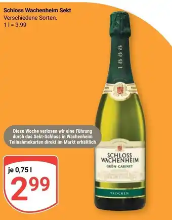 Globus Schloss Wachenheim Sekt 750ml Angebot