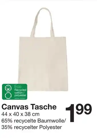 Zeeman Canvas Tasche Angebot