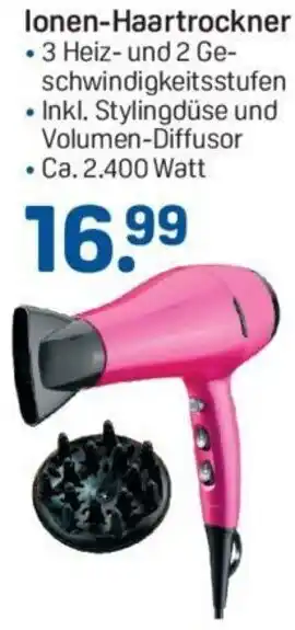 Rossmann lonen-Haartrockner Angebot