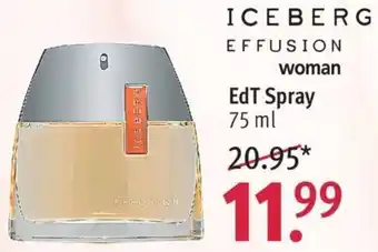 Rossmann ICEBERG EFFUSION woman EdT Spray 75 ml Angebot