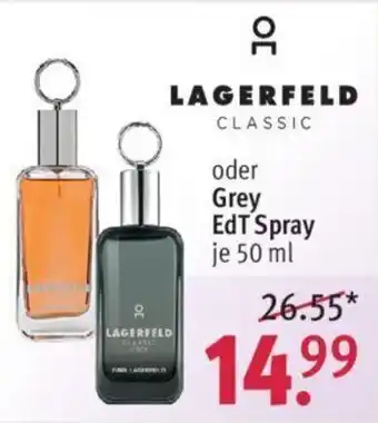 Rossmann LAGERFELD CLASSIC oder Grey EdT Spray 50 ml Angebot