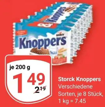 Globus Storck Knoppers je 200 g Angebot