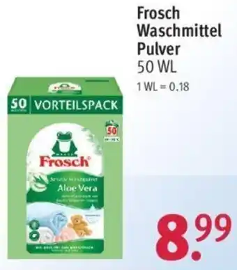 Rossmann Frosch Waschmittel 50 WL Angebot