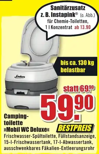 B1 Discount Baumarkt Enders Campingtoilette >>Mobil WC Deluxe«< Angebot