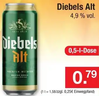 Zimmermann Diebels Alt 0,5-L-Dose Angebot