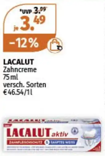 Müller LACALUT Zahncreme 75ml Angebot