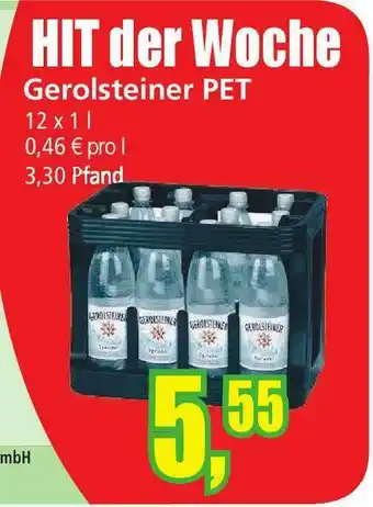 Getränkeparadies Gefromm Hit Der Woche Gerolsteiner Pet Angebot