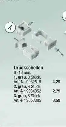 toom Baumarkt Druckschellen Angebot