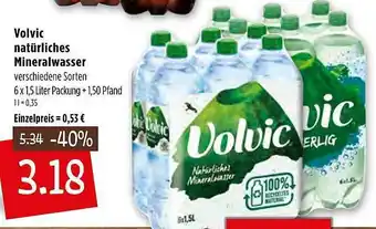 Kupsch Volvic Natürliches Mineralwasser Angebot