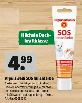 Hagebau Alpinaweiß SOS Innenfarbe Angebot