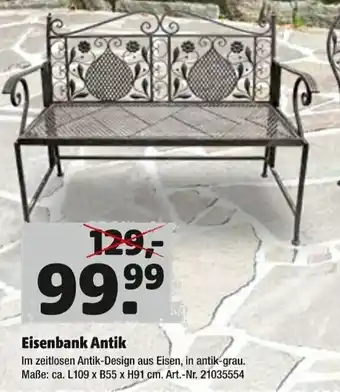 Hagebau Eisenbank Antik Angebot