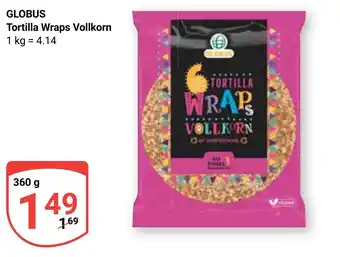 Globus GLOBUS Tortilla Wraps Vollkorn 360 g Angebot