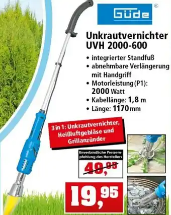 Thomas Philipps Güde Unkrautvernichter UVH 2000-600 Angebot