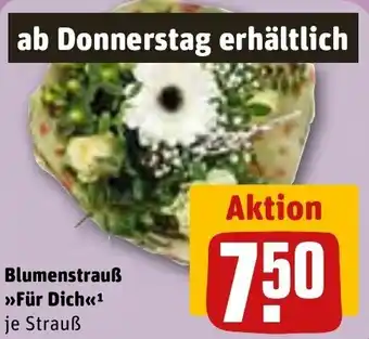 REWE Blumenstrauß >>Für Dich<< Angebot