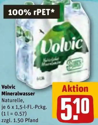 REWE Volvic Mineralwasser 6 x 1,5-l-Fl.-Pckg. Angebot