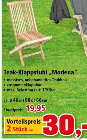 Thomas Philipps Teak Klappstuhl ,,Modena" Angebot