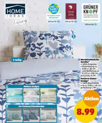 PENNY HOME IDEAS Living Wendebettwäsche Garnitur Angebot