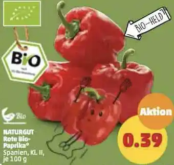 PENNY NATURGUT Rote Bio-Paprika 100 g Angebot