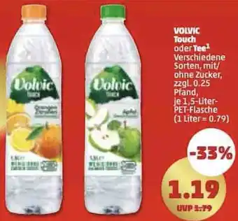 PENNY VOLVIC Touch oder Tee 1,5-Liter-PET-Flasche Angebot