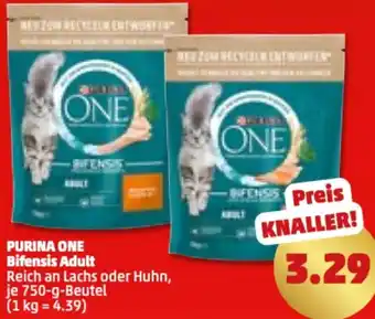 PENNY PURINA ONE Bifensis Adult 750 g Beutel Angebot