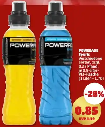 PENNY POWERADE Sports 0,5-Liter-PET-Flasche Angebot