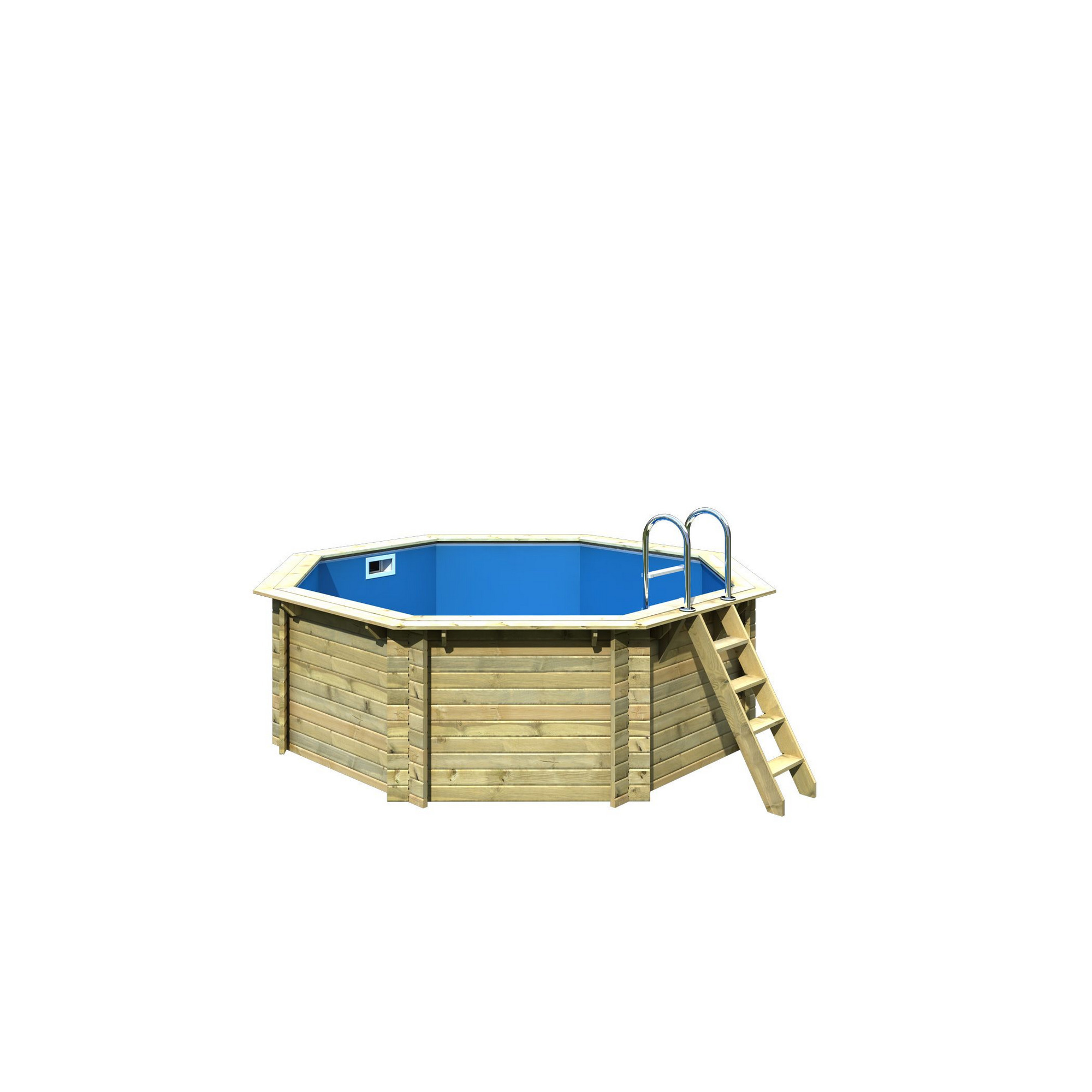 toom Baumarkt Massivholzpool 'modell 1' natur 400 x 400 x 124 cm Angebot