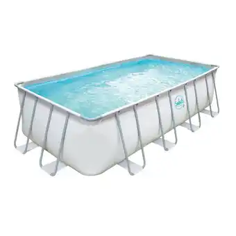 toom Baumarkt Aufstellpool grau rechteckig 549 x 274 x 132 cm Angebot