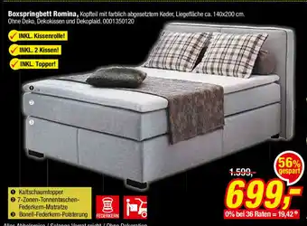 Opti Wohnwelt Boxspringbett Romina Angebot