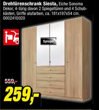 Opti Wohnwelt Drehtürenschrank Siesta Angebot