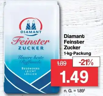 Famila Nord West Diamant Feinster Zucker 1-kg-Packung Angebot