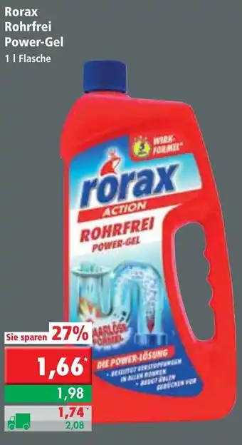 L. STROETMANN GROSSMARKT Rorax Rohrfrei Power Gel 1L Angebot