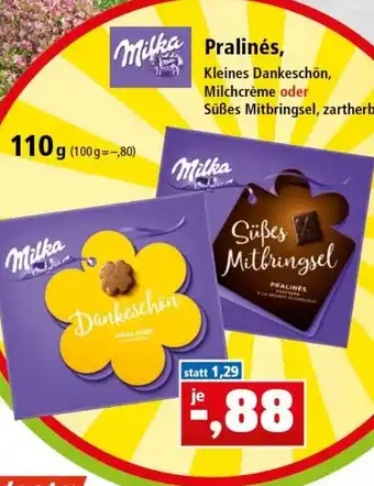 Thomas Philipps Milka Pralinés 110g Angebot