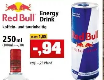 Thomas Philipps Red Bull Energy Drink 250ml Angebot