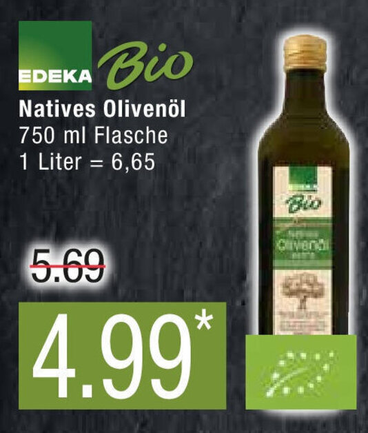 EDEKA Bio Natives Olivenöl 750 ml Angebot bei Marktkauf