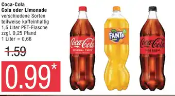 Marktkauf Coca-Cola Cola oder Limonade 1.5L Angebot