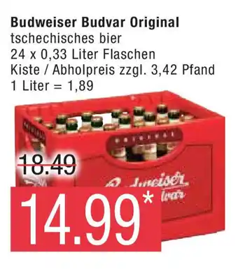 Marktkauf Budweiser Budvar Original 24*330ml Angebot