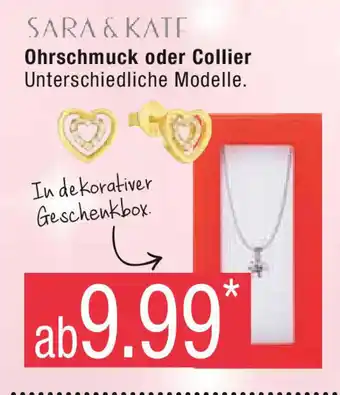 Marktkauf SARA & KATE Ohrschmuck oder Collier Angebot