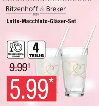 Marktkauf Ritzenhoff & Breker Latte-Macchiato-Gläser-Set Angebot