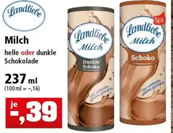 Thomas Philipps Landliebe Milch helle oder dunkle Schokolade 237ml Angebot