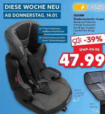 Kaufland Osann Kinderautositz Lupo Angebot