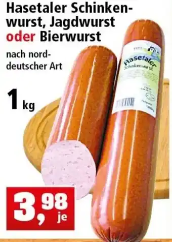 Thomas Philipps Hasetaler Schinkenwurst, Jagdwurst oder Bierwurst 1kg Angebot