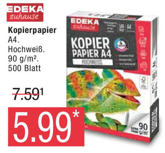 Marktkauf EDEKA zuhause Kopierpapier A4 Angebot