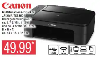 Marktkauf Canon Multifunktions-Drucker ,,PIXMA TS3350" Angebot