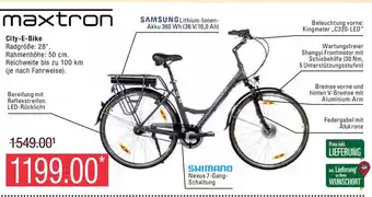 Marktkauf maxtron City-E-Bike Radgröße: 28". Angebot