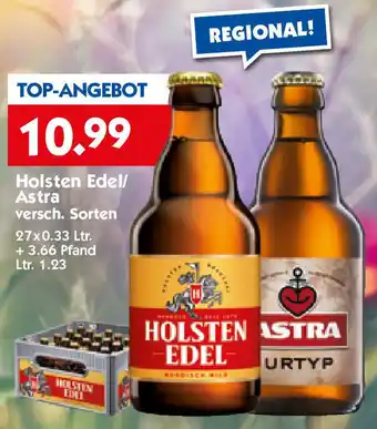 Hol'ab Getränkemarkt Holsten Edel/ Astra 27x0.33 Ltr. Angebot