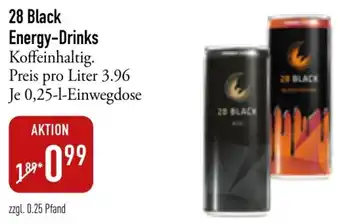 Galeria Markthalle 28 Black Energy-Drinks 0,25-L-Einwegdose Angebot