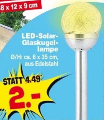 Repo Markt LED-Solar-Glaskugellampe Angebot