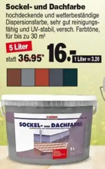 Repo Markt Sockel und Dachfarbe 5 Liter Angebot